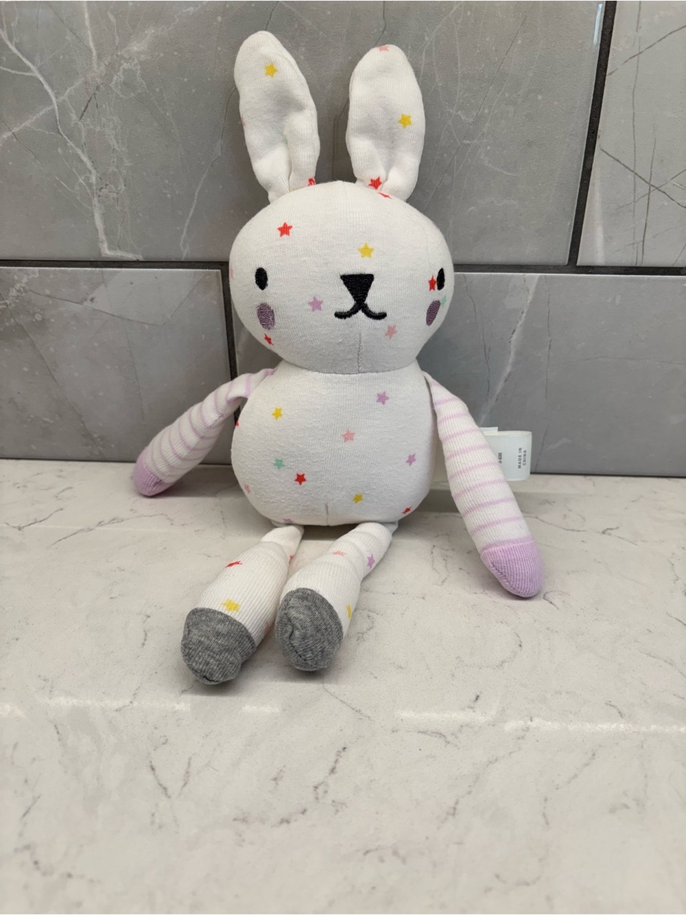 Cloud Island Target Plush Star Bunny Rabbit Soft Toy Stripe Arms HTF Lovey